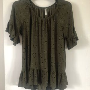 Women’s olive blouse